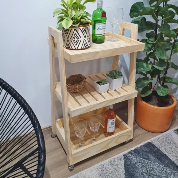 Carrinho Bar: elegância e praticidade nas festas em casa